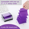 EOOUT Pop-up Sticky Note Dispenser with 6 Pads Pop Up, 3×3 Inches, Self-Stick Notes Pads for Office Home Classroom Desk Supplies