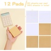 EOOUT Sticky Notes, 3×3 Inches, 12 Pack, 960pcs, Adhesive Memo Notes, 4 Style Designs, Self-Stick Notes, Reminders, Learning