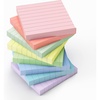 EOOUT Lined Sticky Notes 3×3, 8 Pads, 800 Sheets in Total, Super Adhesive Memo Pads, Easy to Post Notes for Study, Work, and Daily Life
